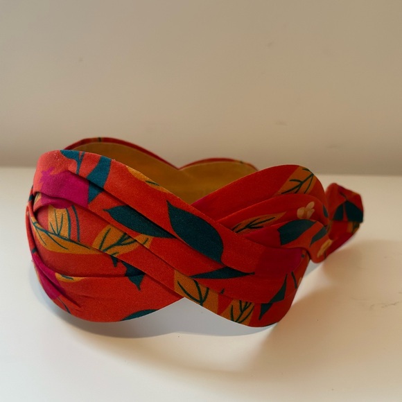 Powder design Bold Multi Color Floral Twisted Headband Sati One Size - Picture 2 of 7